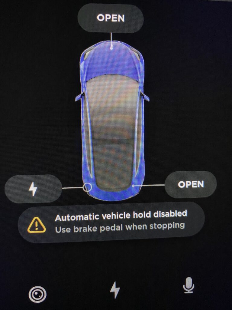 Automatic Vehicle Hold Disabled Tesla