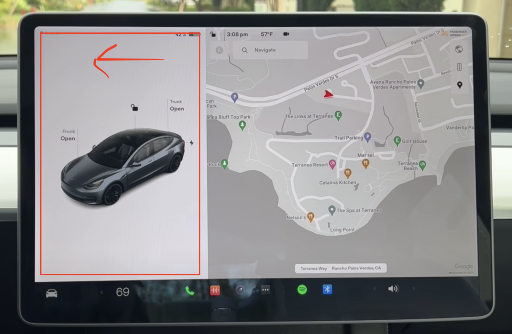 How to Keep Tesla Map Zoomed Out